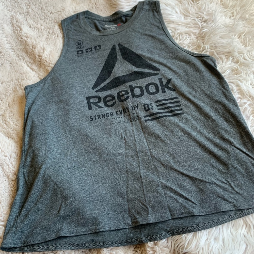 Reebok Gray Muscle Tee